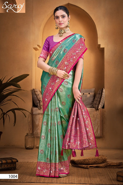 Fairmont Silk Saroski Vol 1 Saroj Kanjivaram Silk Sarees Supplier India