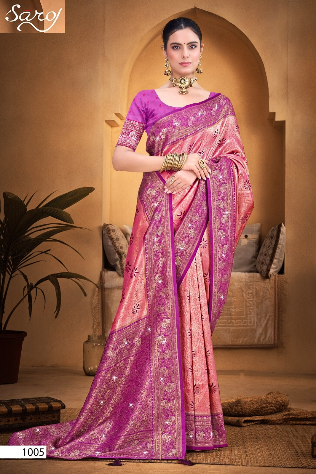 Fairmont Silk Saroski Vol 1 Saroj Kanjivaram Silk Sarees Supplier India