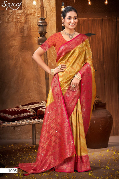 Fairmont Silk Saroski Vol 2 Saroj Kanjivaram Silk Sarees Exporter India