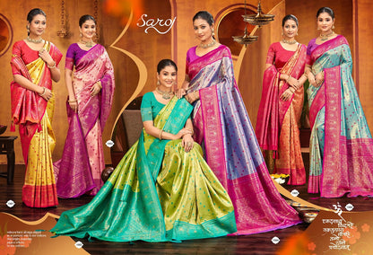 Fairmont Silk Saroski Vol 3 Saroj Kanjivaram Silk Sarees Wholesaler India