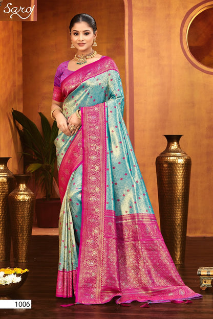 Fairmont Silk Saroski Vol 3 Saroj Kanjivaram Silk Sarees Wholesaler India