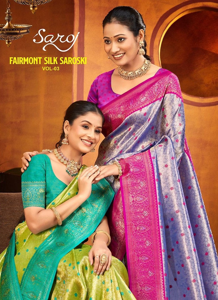 Fairmont Silk Saroski Vol 3 Saroj Kanjivaram Silk Sarees Wholesaler India