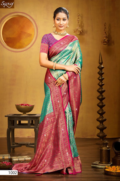 Fairmont Silk Saroski Vol 4 Saroj Kanjivaram Silk Sarees Wholesale Price