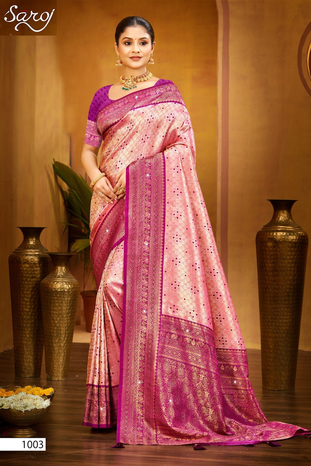 Fairmont Silk Saroski Vol 4 Saroj Kanjivaram Silk Sarees Wholesale Price