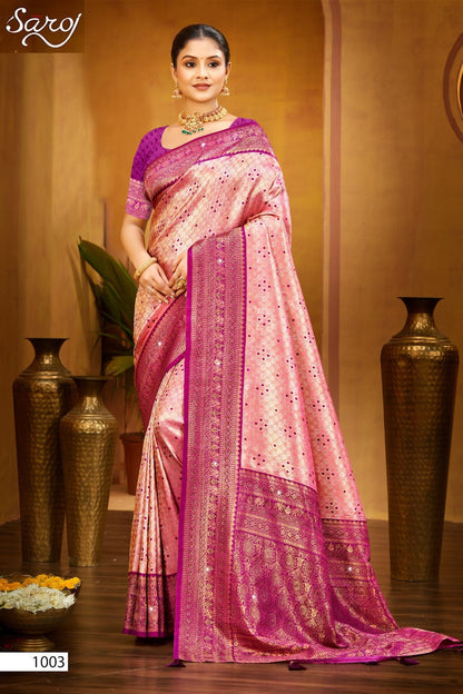 Fairmont Silk Saroski Vol 4 Saroj Kanjivaram Silk Sarees Wholesale Price