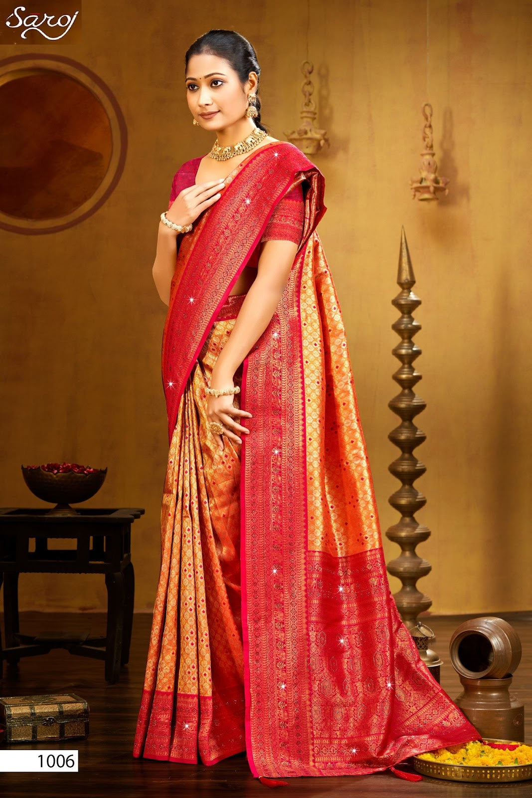 Fairmont Silk Saroski Vol 4 Saroj Kanjivaram Silk Sarees Wholesale Price