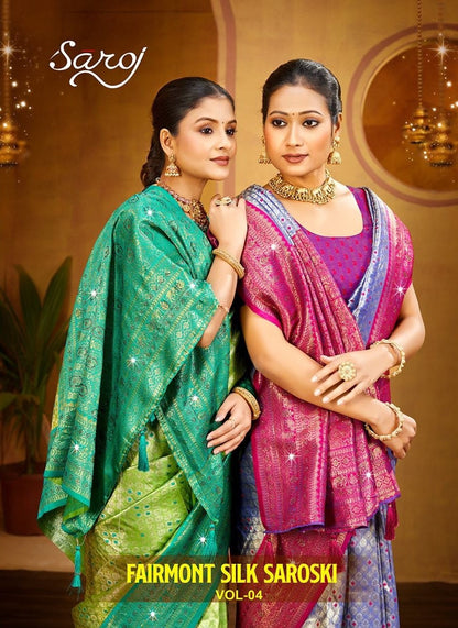 Fairmont Silk Saroski Vol 4 Saroj Kanjivaram Silk Sarees Wholesale Price