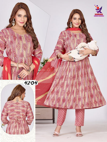 Fairy Glamour Mlm Kalash Lifestyle Rayon 14Kg Feeding Readymade Suit Wholesaler Ahmedabad