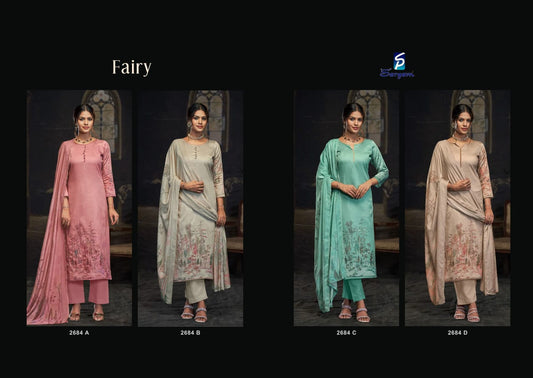 Fairy Sargam Prints Pure Jam Pant Style Suits Wholesale