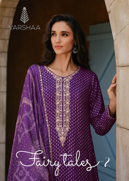 Fairy Tales 2 Varshaa Viscose Muslin Pant Style Suits Manufacturer