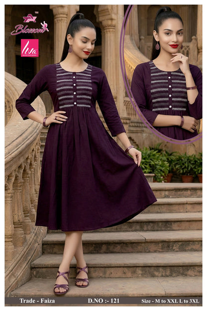 Faiza Jnx Vertican Anarkali Kurtis Wholesaler Gujarat