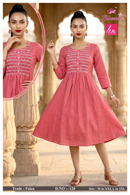 Faiza Jnx Vertican Anarkali Kurtis Wholesaler Gujarat