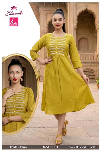 Faiza Jnx Vertican Anarkali Kurtis Wholesaler Gujarat