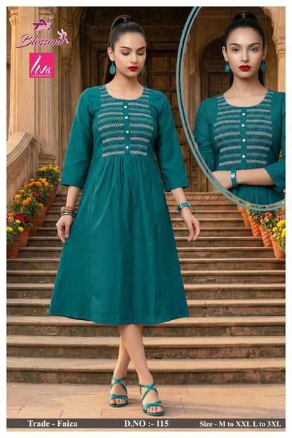 Faiza Jnx Vertican Anarkali Kurtis Wholesaler Gujarat
