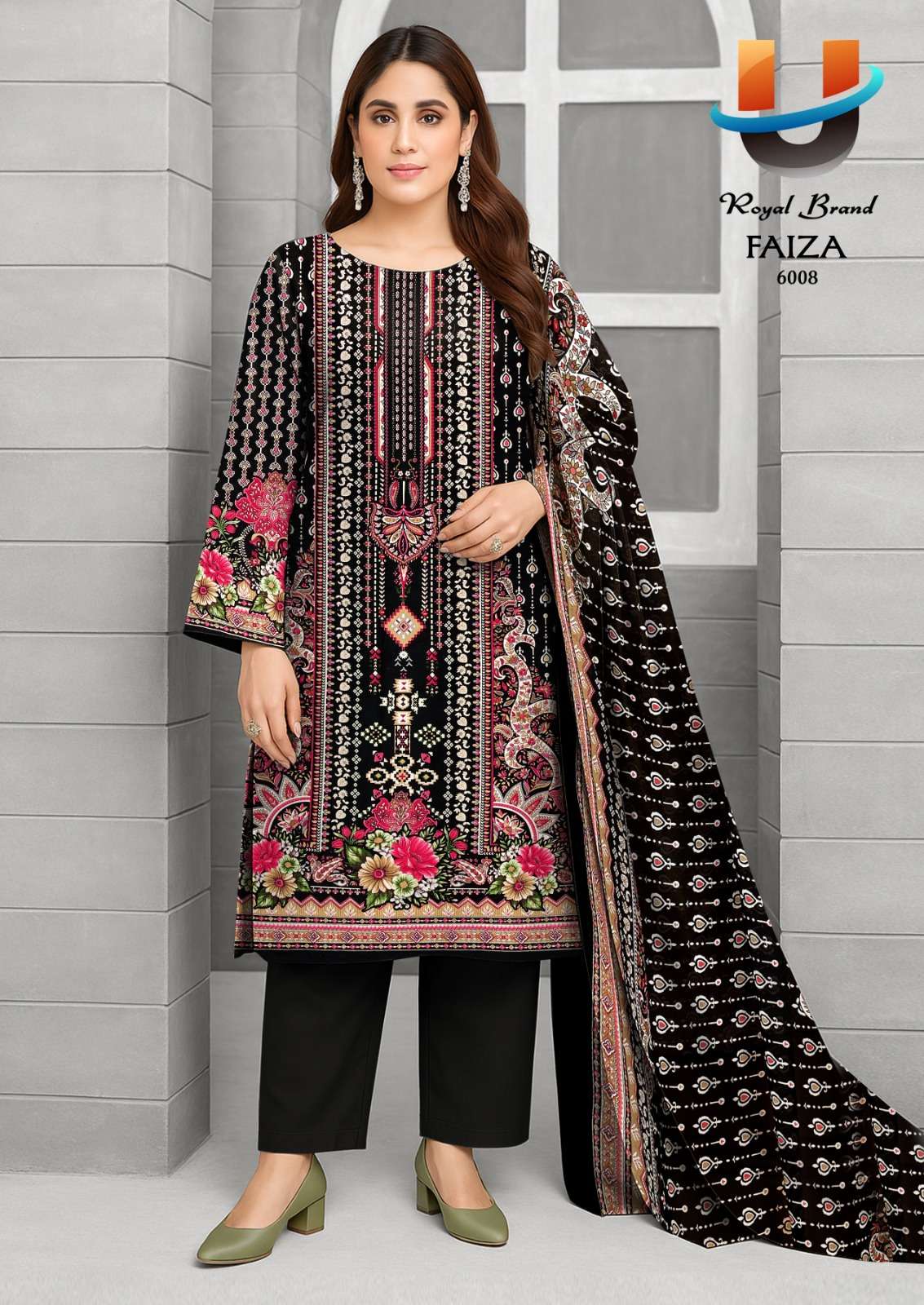 Faiza Vol 6 Royal Brand Cotton Karachi Salwar Suits Manufacturer Gujarat