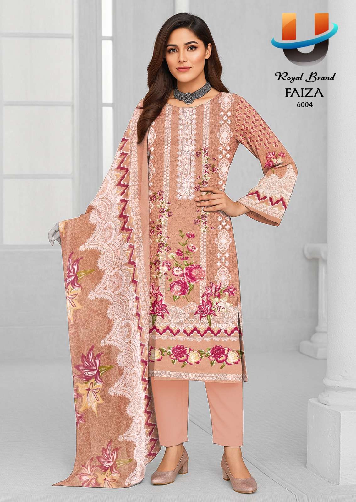 Faiza Vol 6 Royal Brand Cotton Karachi Salwar Suits Manufacturer Gujarat