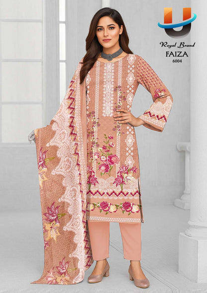 Faiza Vol 6 Royal Brand Cotton Karachi Salwar Suits Manufacturer Gujarat
