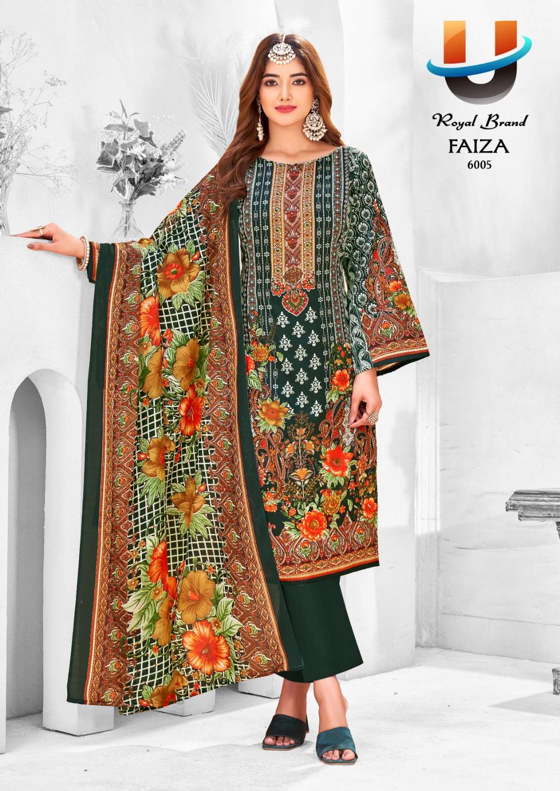 Faiza Vol 6 Royal Brand Cotton Karachi Salwar Suits Manufacturer Gujarat