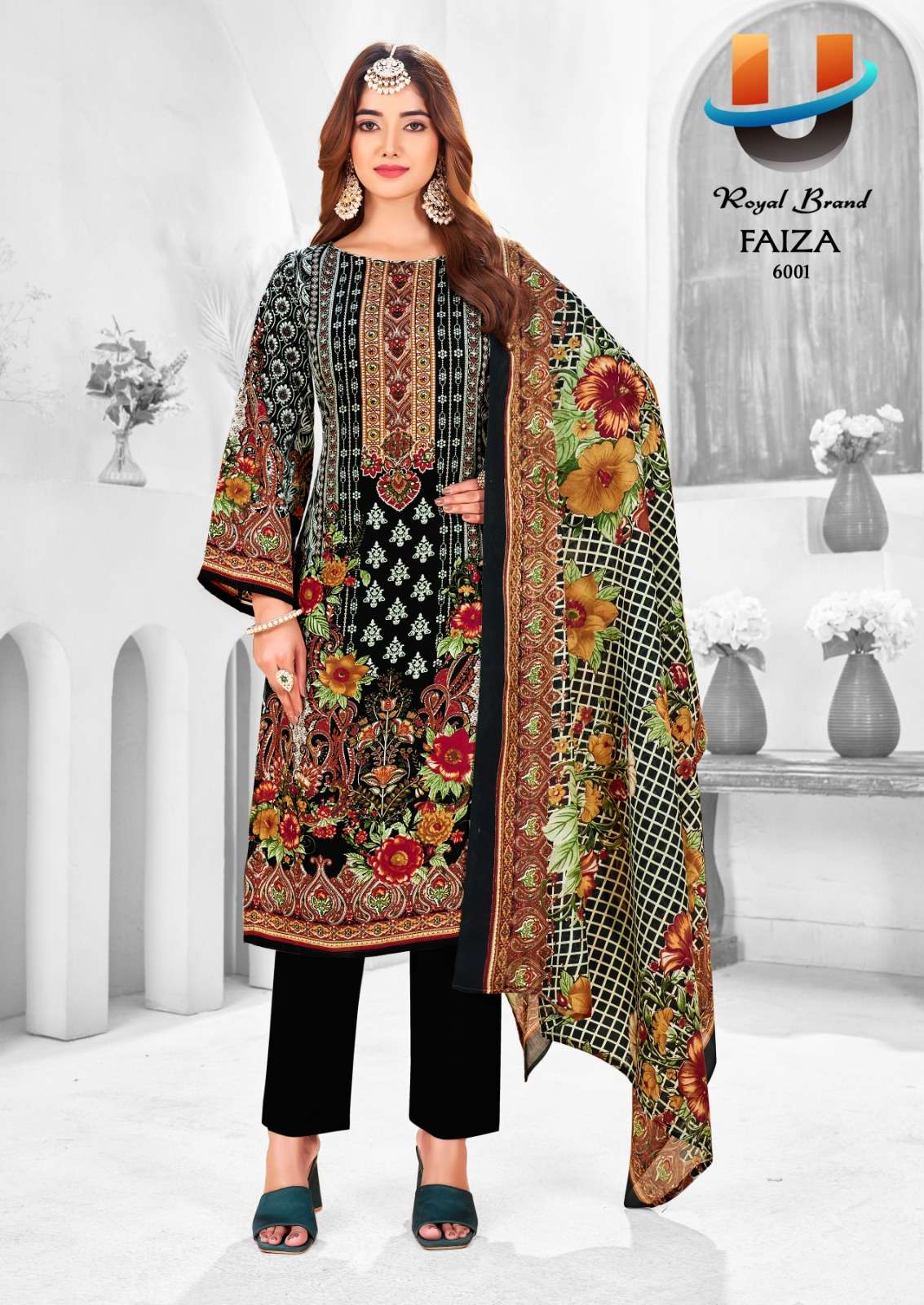 Faiza Vol 6 Royal Brand Cotton Karachi Salwar Suits Manufacturer Gujarat