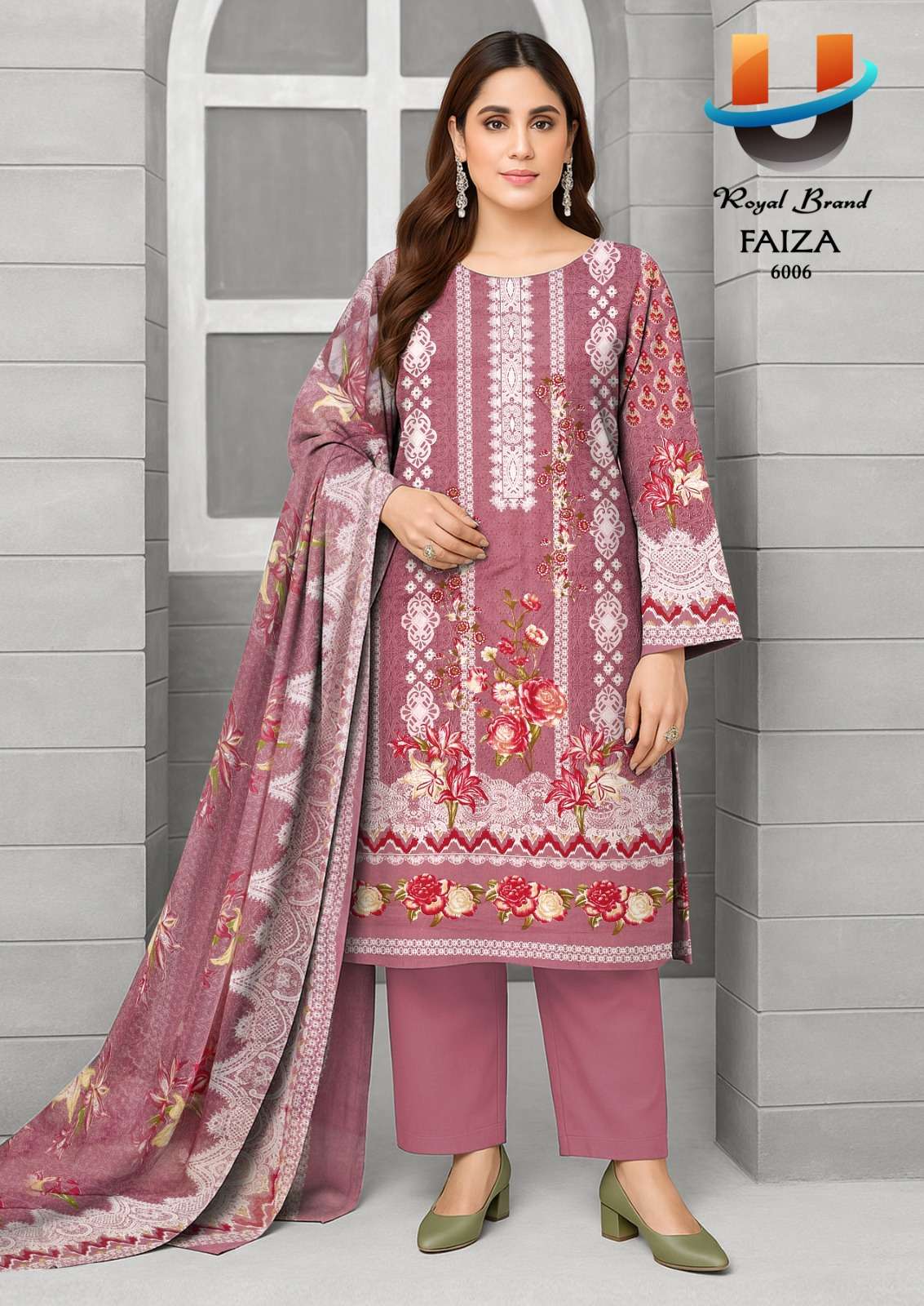 Faiza Vol 6 Royal Brand Cotton Karachi Salwar Suits Manufacturer Gujarat