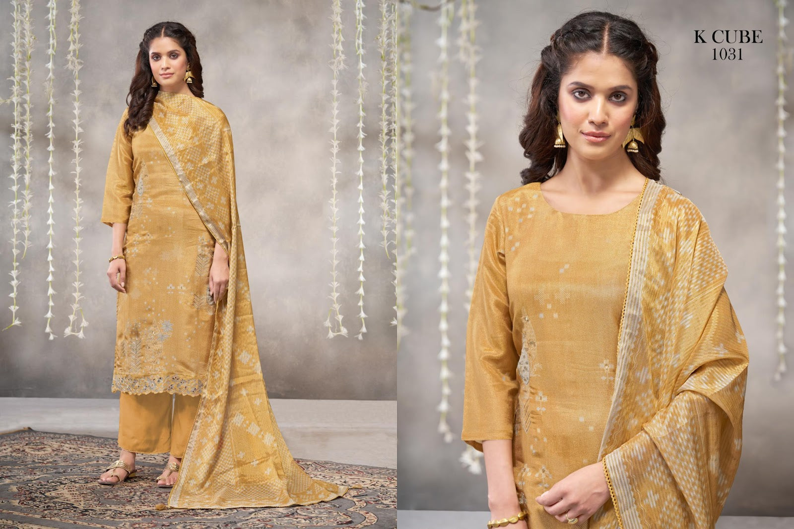Falak 1031 K Cube Organza Pant Style Suits Manufacturer Ahmedabad