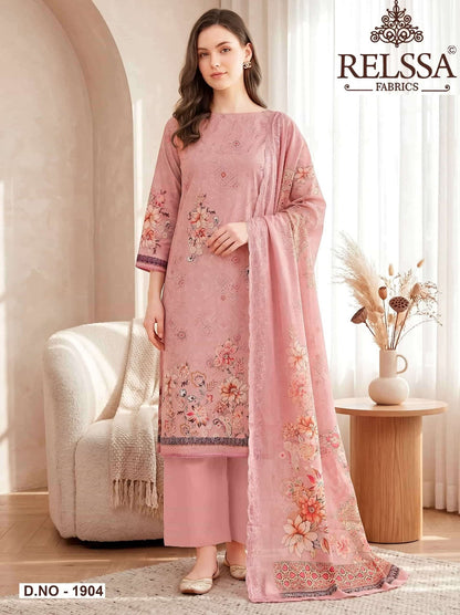 Falak 19 Relssa Fabrics Cotton Pant Style Suits Wholesale Price
