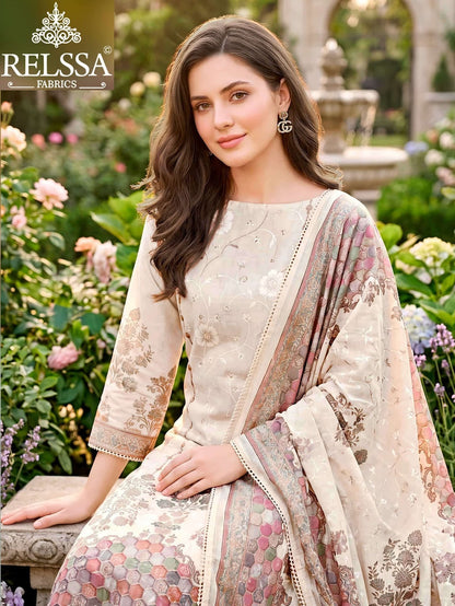 Falak 20 Relssa Fabrics Cotton Pant Style Suits Manufacturer India