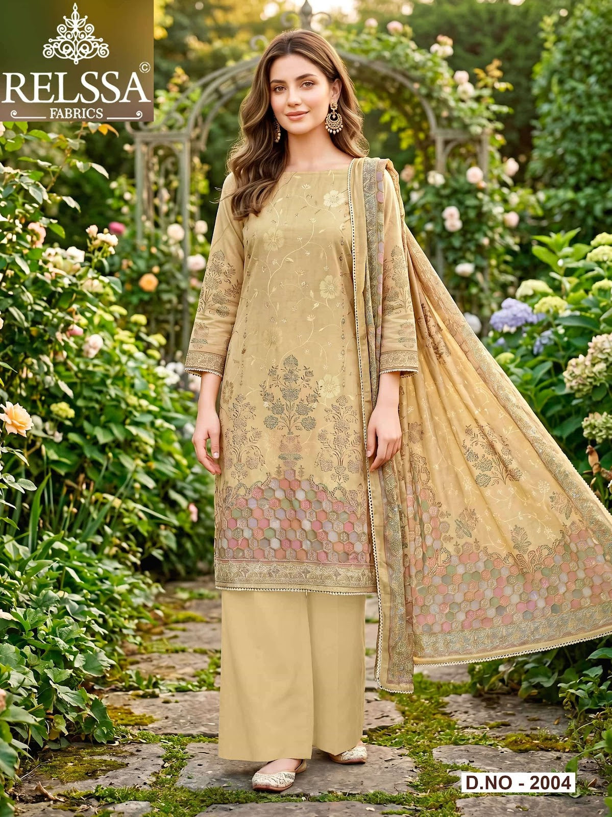 Falak 20 Relssa Fabrics Cotton Pant Style Suits Manufacturer India