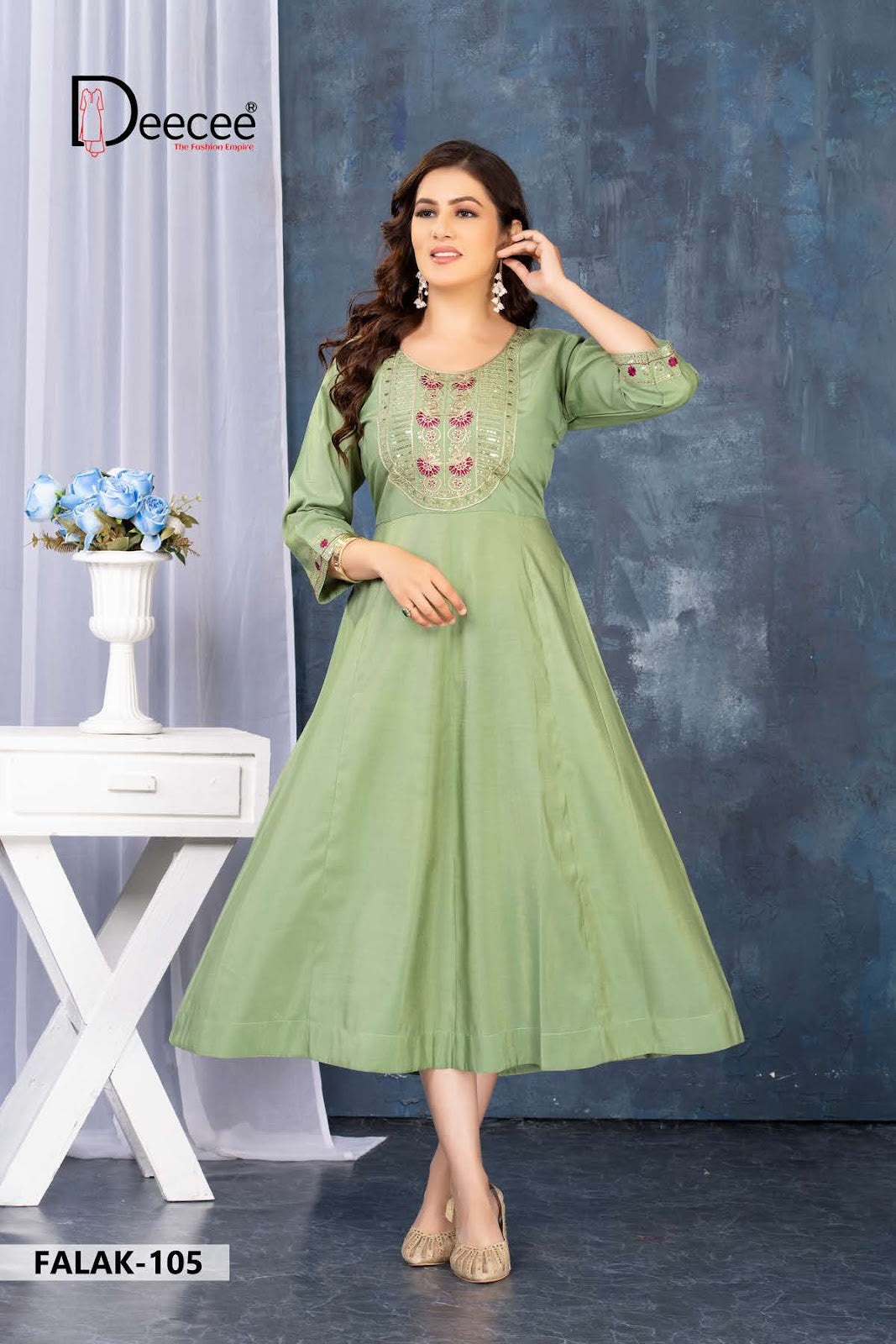 Falak Deecee Simar Anarkali Kurtis Supplier India