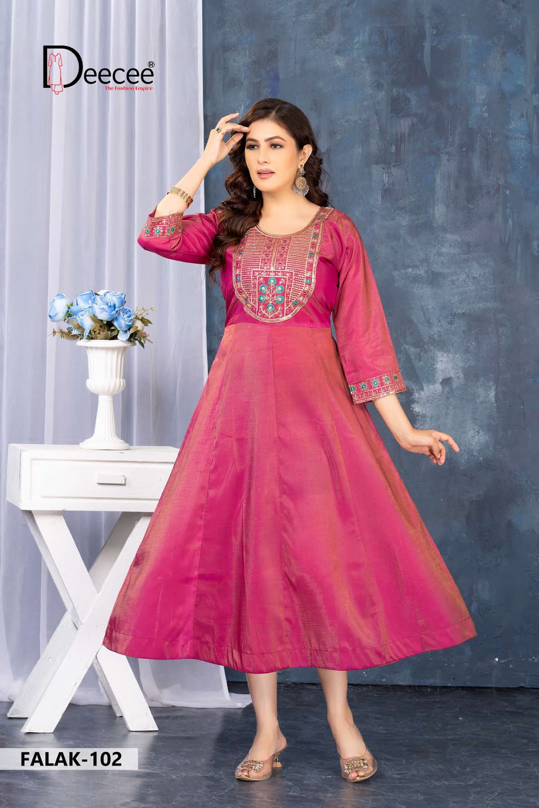 Falak Deecee Simar Anarkali Kurtis Supplier India