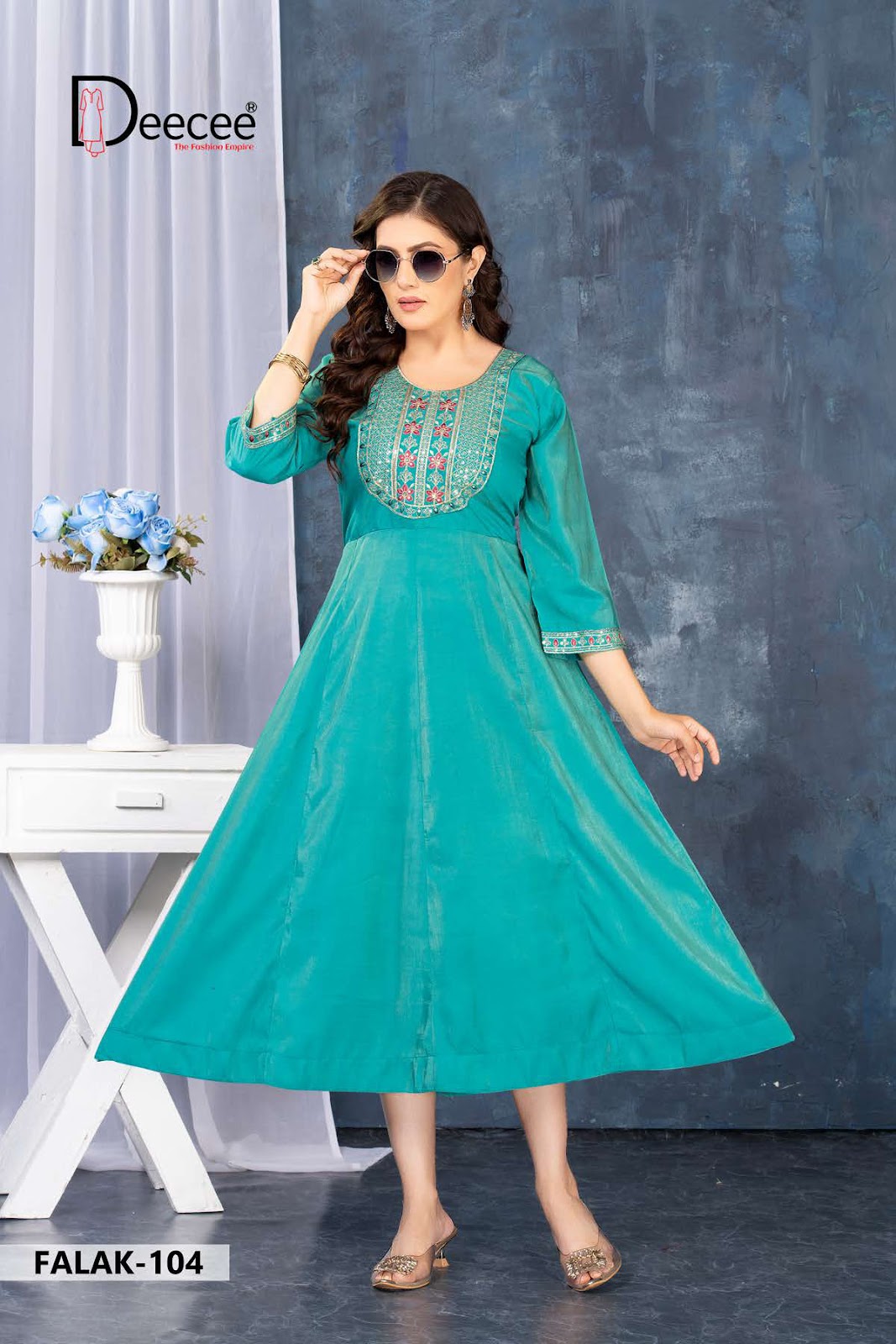 Falak Deecee Simar Anarkali Kurtis Supplier India