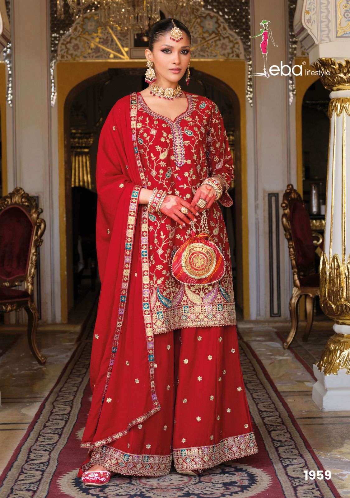Falak Eba Lifestyle Chinon Pakistani Readymade Suits Manufacturer