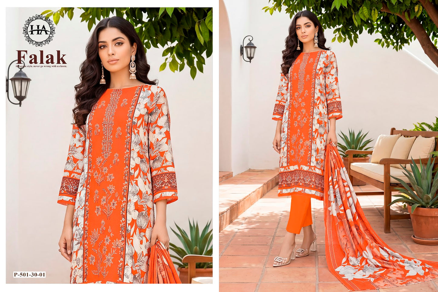 Falak Harshit Fashion Viscose Reyon Karachi Salwar Suits Manufacturer Gujarat
