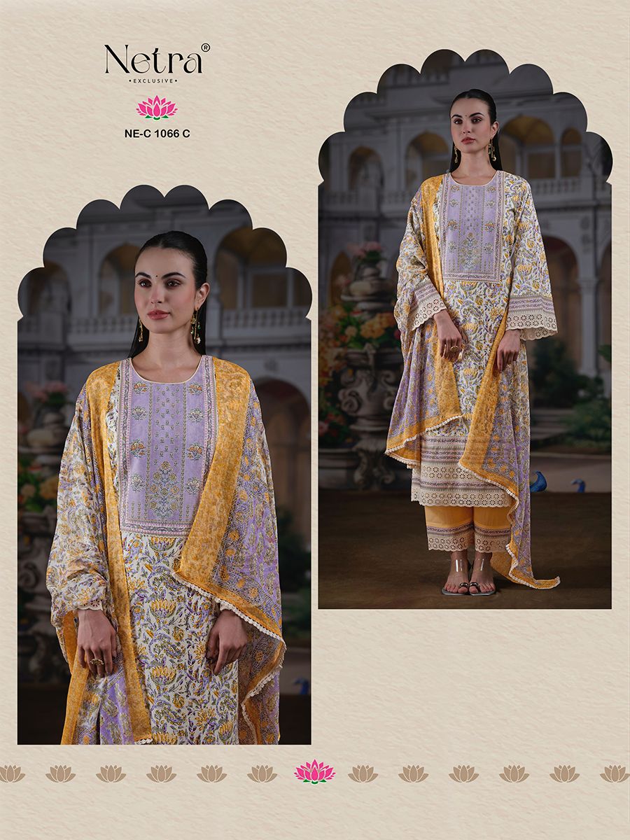 Falak Netra Premium Cotton Plazzo Style Suits Manufacturer Gujarat