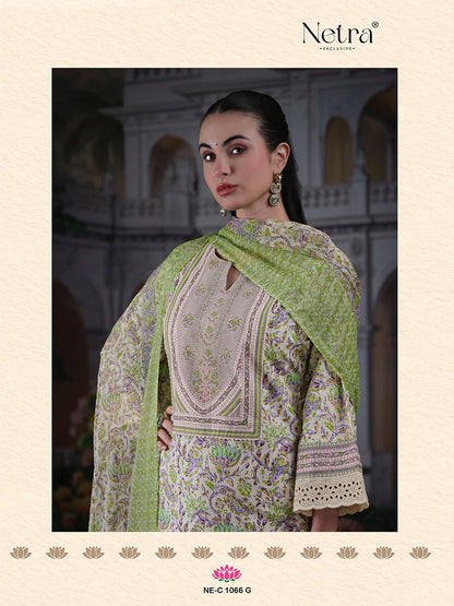 Falak Netra Premium Cotton Plazzo Style Suits Manufacturer Gujarat