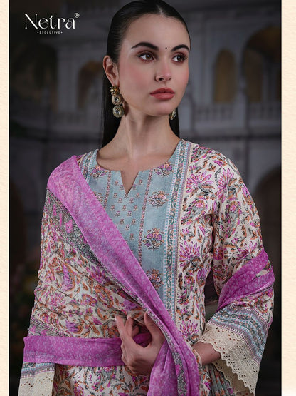 Falak Netra Premium Cotton Plazzo Style Suits Manufacturer Gujarat