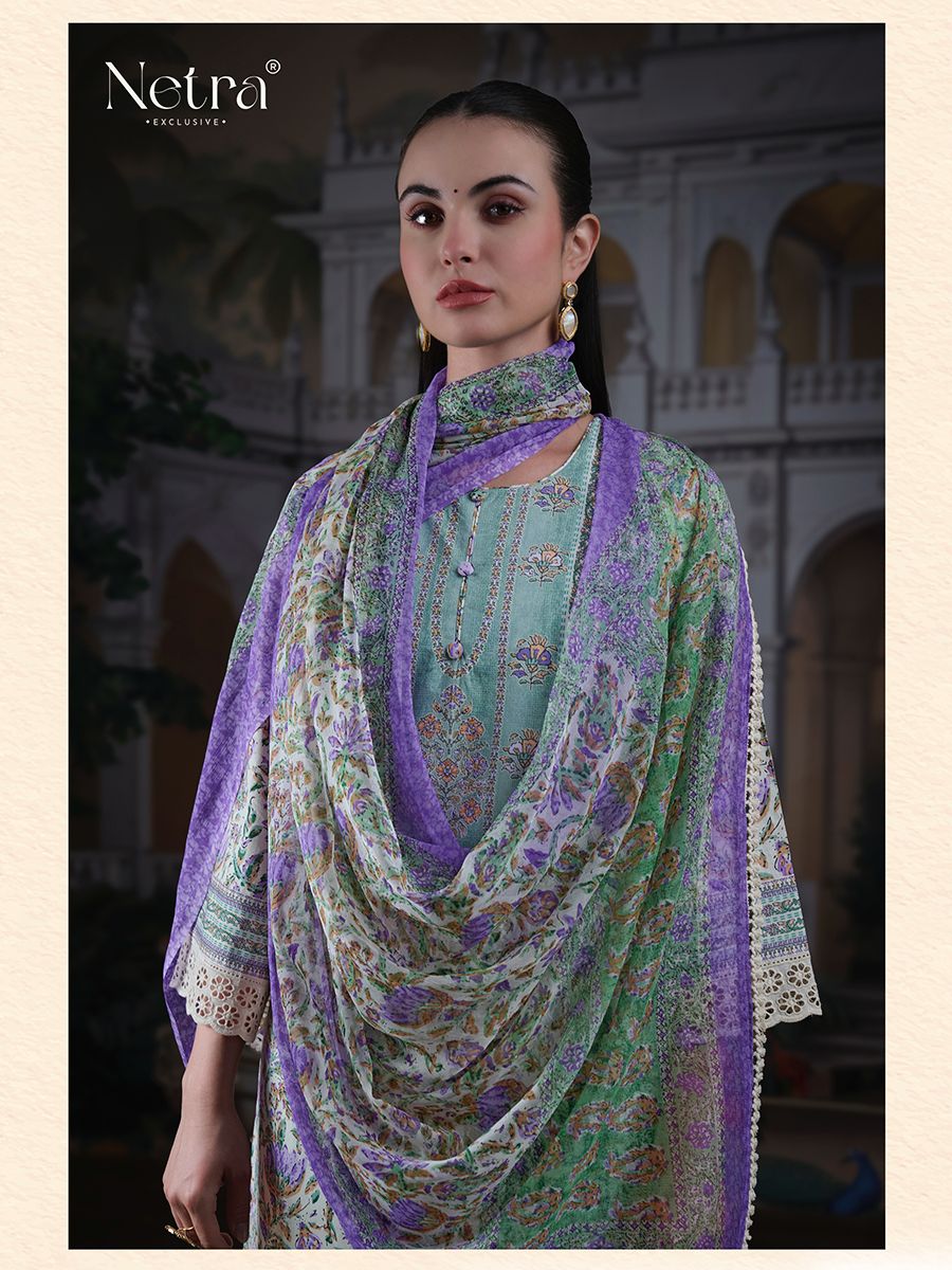 Falak Netra Premium Cotton Plazzo Style Suits Manufacturer Gujarat