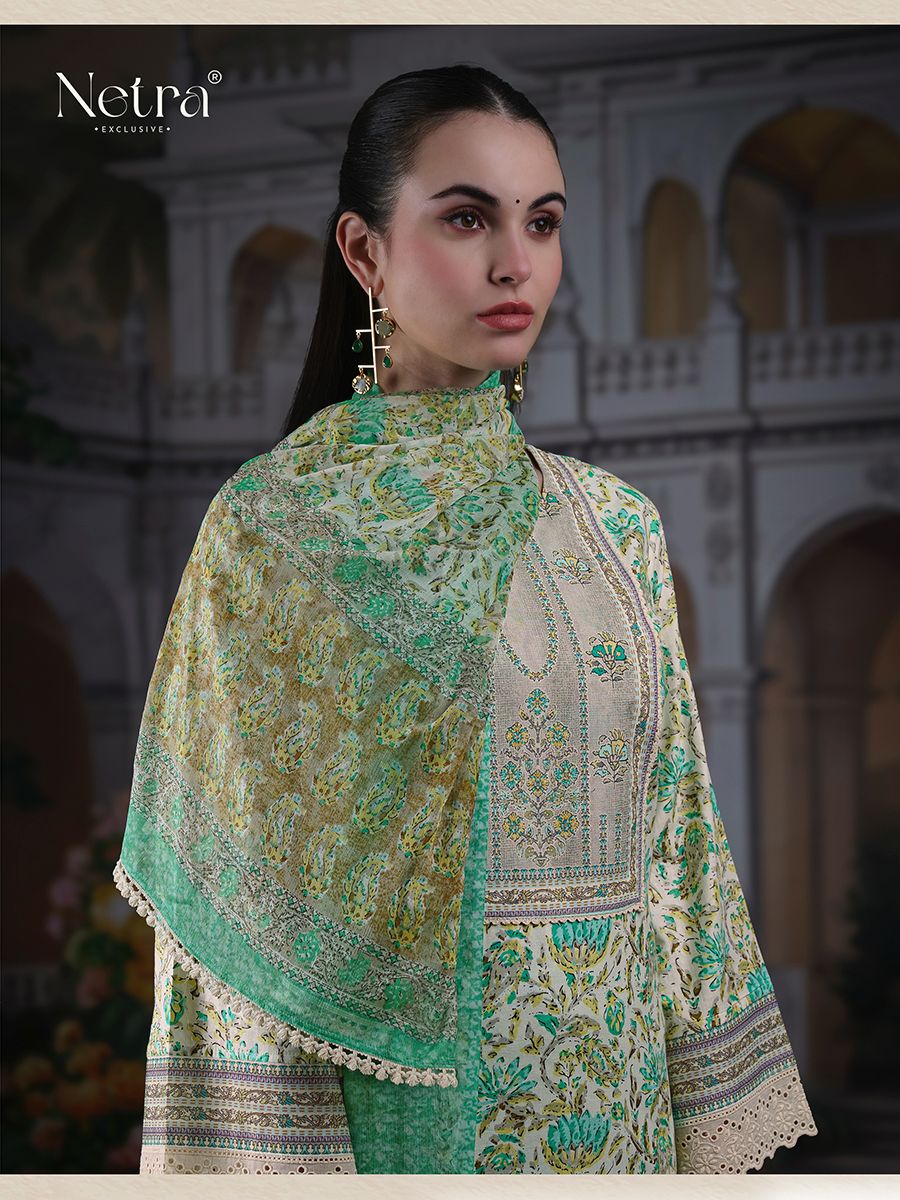 Falak Netra Premium Cotton Plazzo Style Suits Manufacturer Gujarat