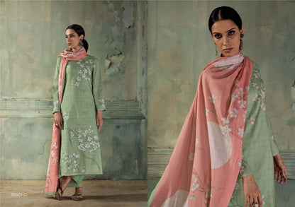 Falak Omtex Lawn Cotton Pant Style Suits Supplier