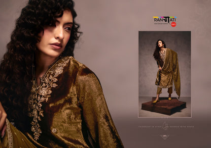 Falak Rangati Prints Plush Velvet Suits Supplier Gujarat