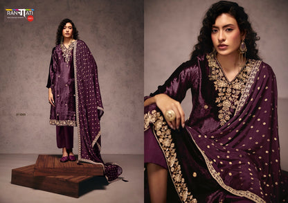 Falak Rangati Prints Plush Velvet Suits Supplier Gujarat