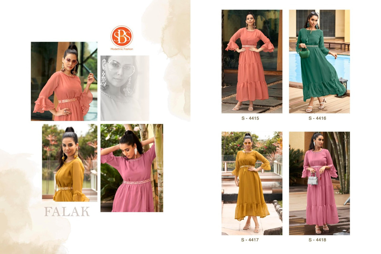 Falak Sbs Georgette One Piece Supplier Gujarat