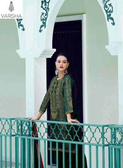 Falak Varshaa Woven Plazzo Style Suits Supplier