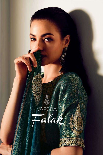 Falak Varshaa Woven Plazzo Style Suits Supplier