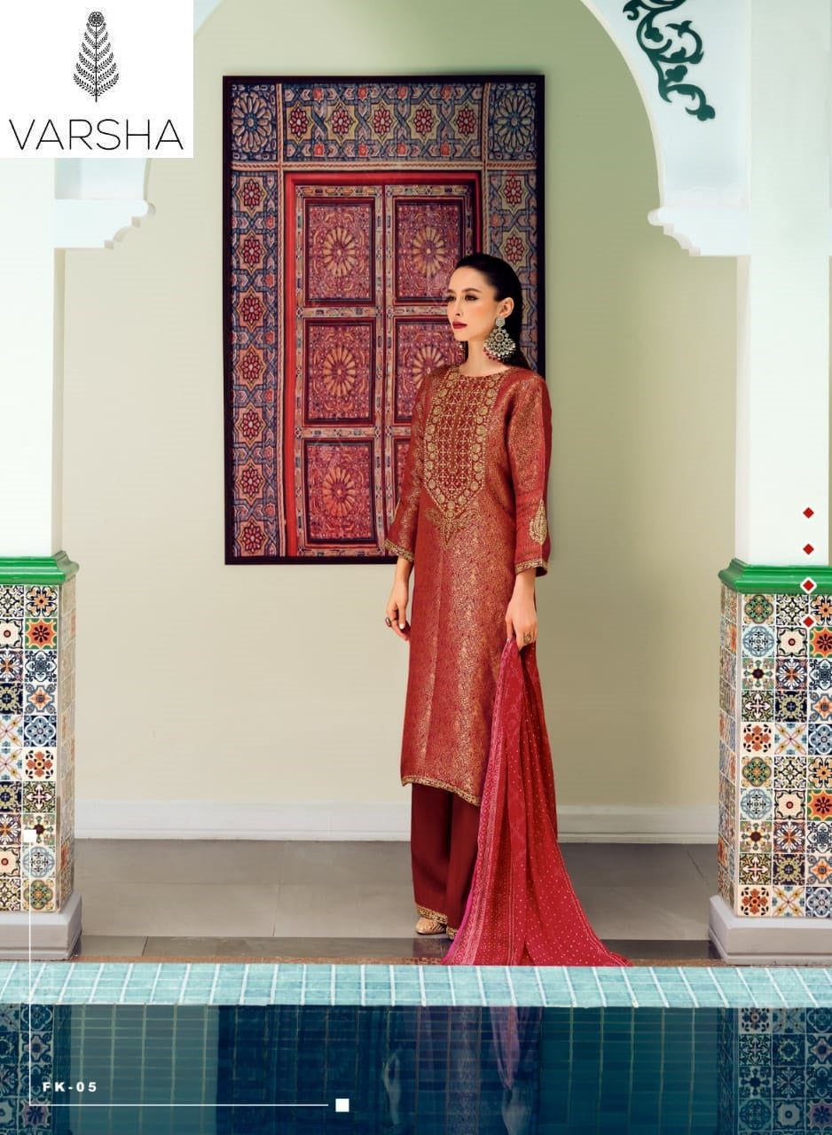 Falak Varshaa Woven Plazzo Style Suits Supplier