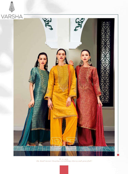 Falak Varshaa Woven Plazzo Style Suits Supplier