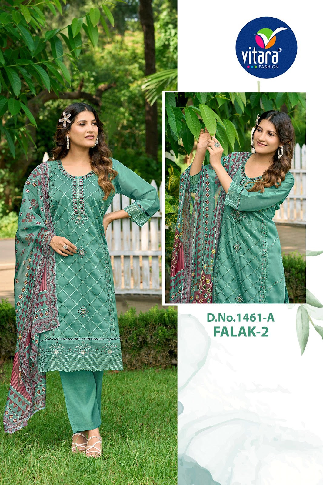 Falak Vitara Organza Readymade Pant Style Suits Wholesaler India