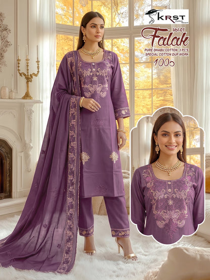 Falak Vol 1 Krst Readymade Cotton Pant Suits Manufacturer Gujarat