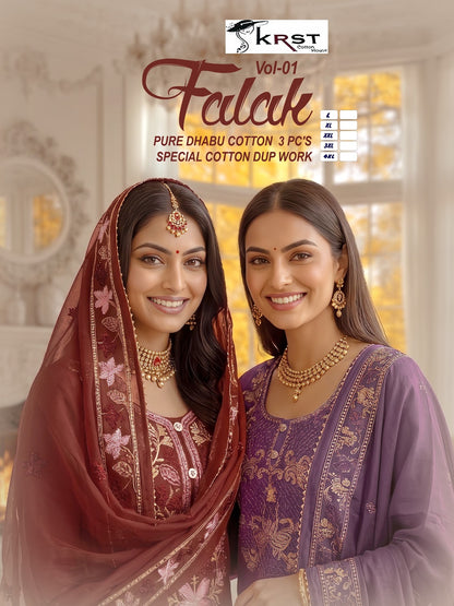 Falak Vol 1 Krst Readymade Cotton Pant Suits Manufacturer Gujarat
