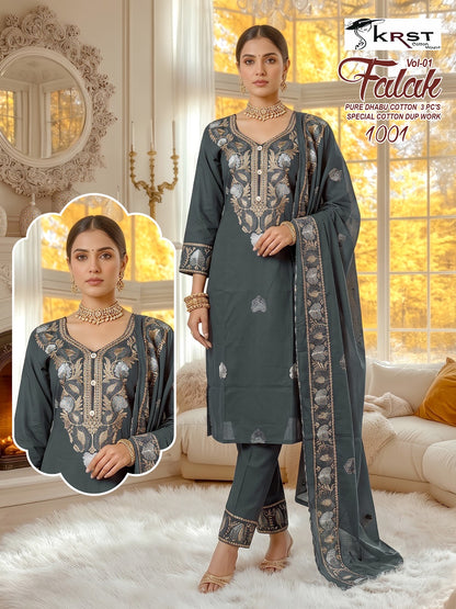 Falak Vol 1 Krst Readymade Cotton Pant Suits Manufacturer Gujarat